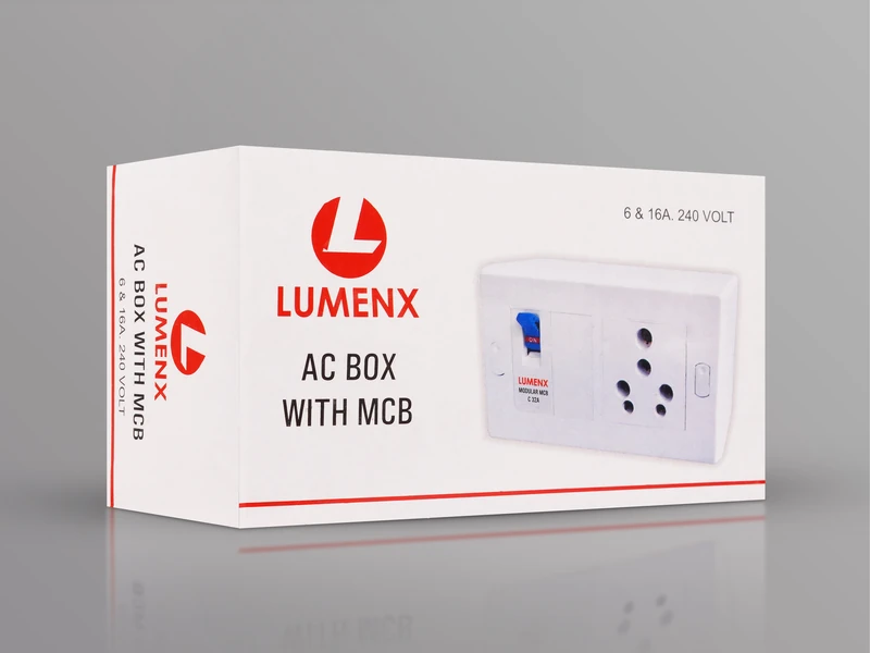 Lumenx AC box with MCB and socket